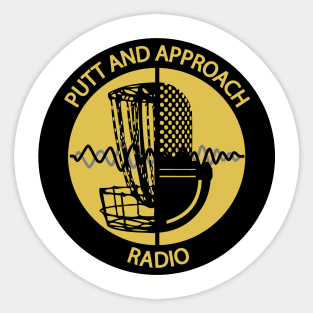 Putt and Approach Radio Breast Logo Sticker